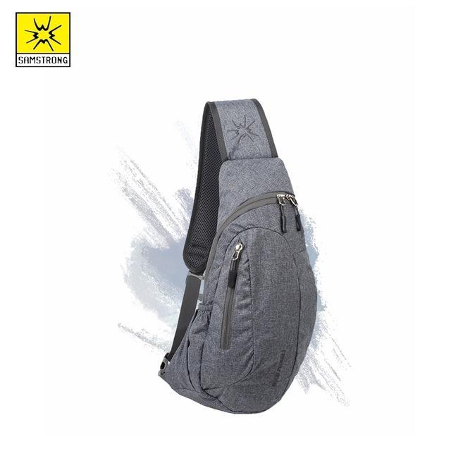 Samstrong 7L Crossbody Bag Chest Pack Men Women Sport Bags Outdoor Shoulder-SAMSTRONG Official Store-Gray jeans-Bargain Bait Box