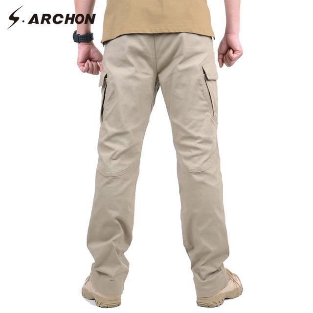 S.Archon Ix9 City Tactical Pants Men Cargo Pants Swat Army Military Pants-s.archon Enterprise Store-khaki-S-Bargain Bait Box