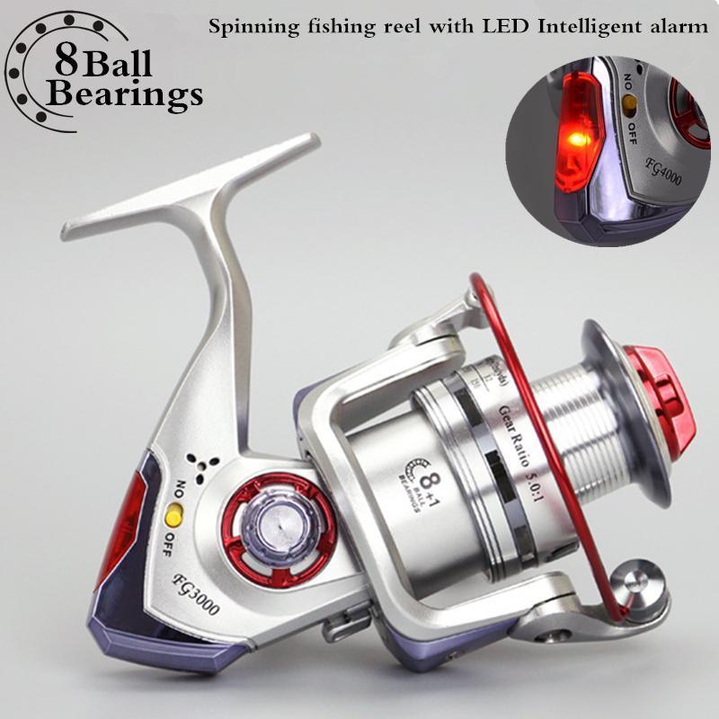 Sea Boat Spinning Bait Casting Fishing Reel 8+1Bb With Led Intelligent Alarm-Spinning Reels-ArrowShark fishing gear shop Store-3000 Series-Bargain Bait Box