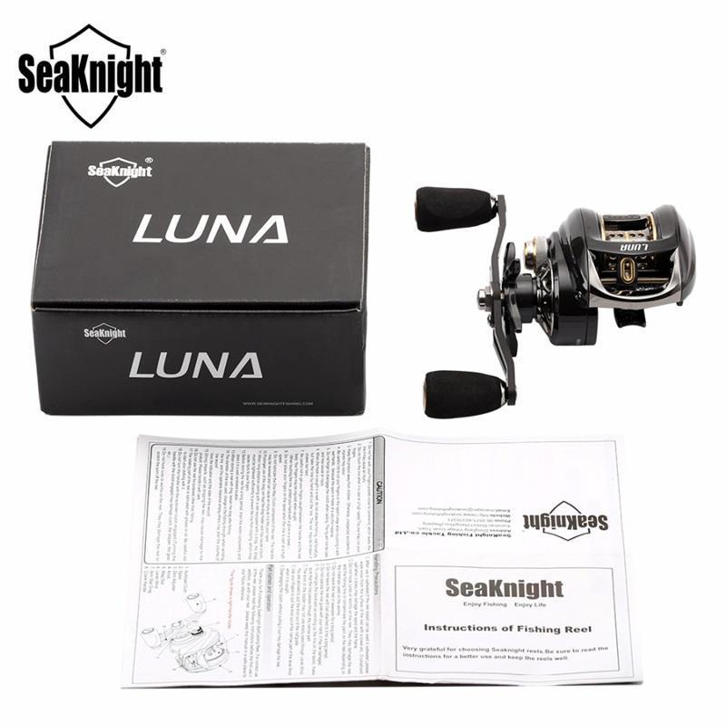 Seaknight Luna 12Bb 7.6:1 151G Baitcasting Reel C60 Carbon Fiber Super Light-Baitcasting Reels-Angler &amp; Cyclist&#39;s Store-Right Hand-Bargain Bait Box