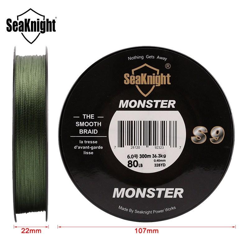 Seaknight Monster S9 300M 30-100Lb Pe Multifilament Fishing Line 9 Strand Weaves-Angler &amp; Cyclist&#39;s Store-1.0-Bargain Bait Box