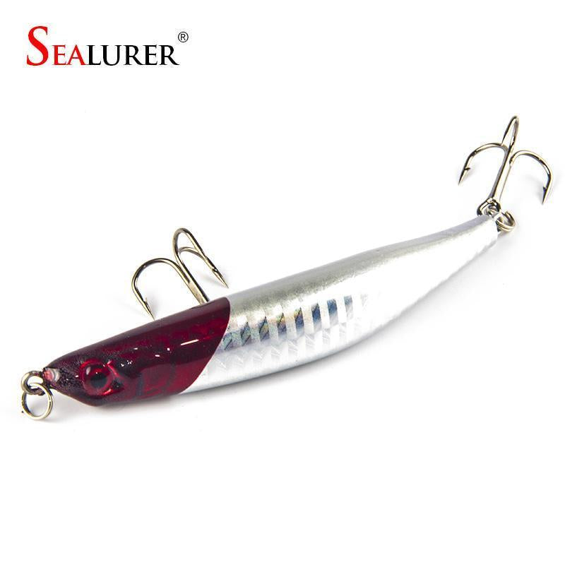 Sealurer 1Pcs Lifelike Fishing Hard Minnow Lure Surface Dying Fish Bait 7.5G 9Cm-Shop1513314 Store-A-Bargain Bait Box