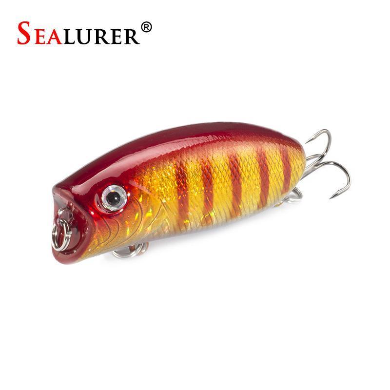 Sealurer 8Pcs/Lot Fishing Poppers 11G/5.5Cm Fishing Lure Top Water Pesca Fish-SEALURER Official Store-Bargain Bait Box