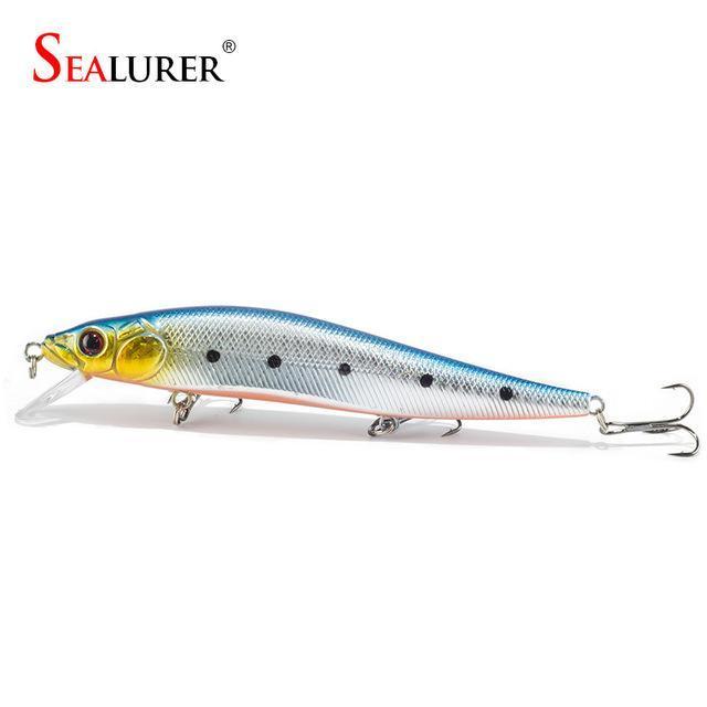 Sealurer Brand Floating Fishing Minnow Lure 14Cm 23G Carp 2# Hooks 3D Eyes Pesca-SEALURER Perpetual Store-D-Bargain Bait Box