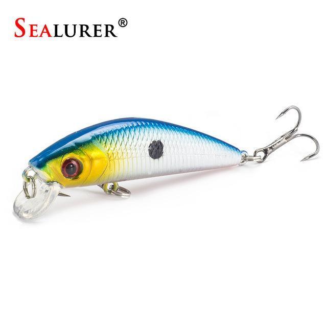 Sealurer Brand Lifelike Minnow Fishing Lure 7Cm 8.5G 6# Hooks Fish Wobbler-SEALURER Perpetual Store-B-Bargain Bait Box
