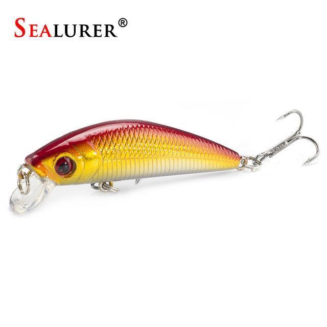 Sealurer Brand Lifelike Minnow Fishing Lure 7Cm 8.5G 6# Hooks Fish Wobbler-SEALURER Perpetual Store-D-Bargain Bait Box
