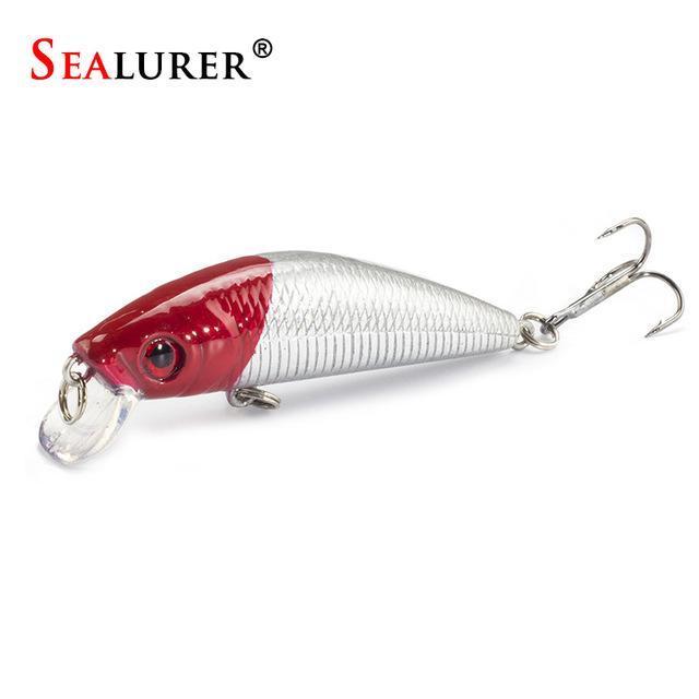 Sealurer Brand Lifelike Minnow Fishing Lure 7Cm 8.5G 6# Hooks Fish Wobbler-SEALURER Perpetual Store-E-Bargain Bait Box