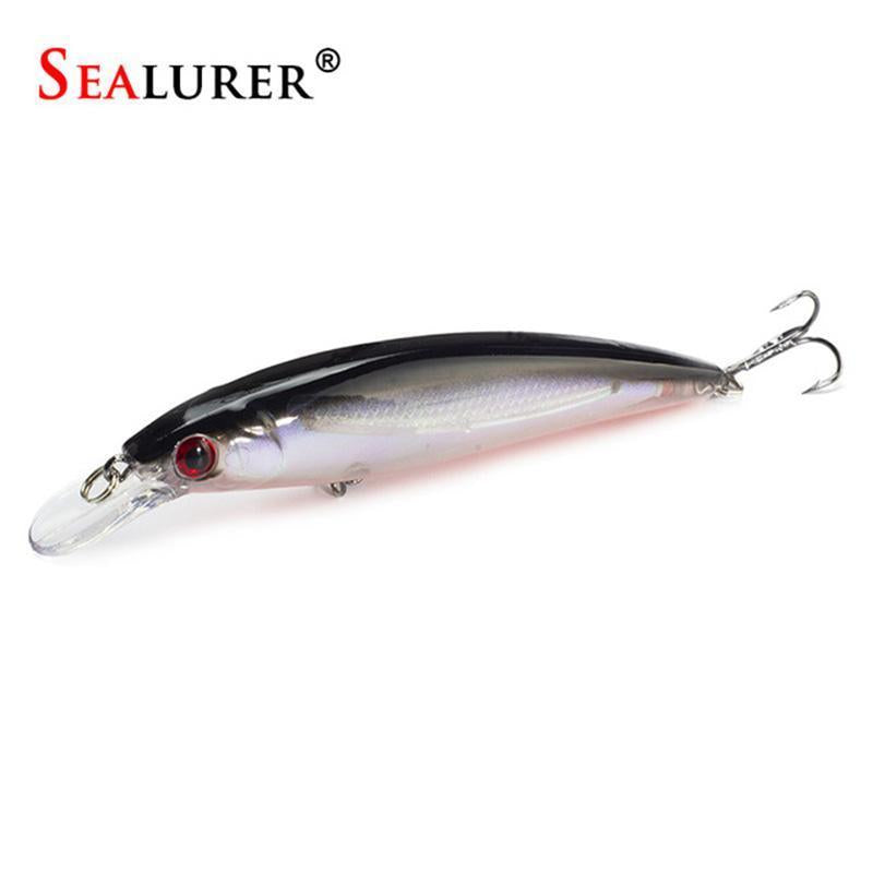 Sealurer Floating Wobbler Laser Minnow Fishing Lure 11Cm 13.5G Artificial-Shop1513314 Store-A-Bargain Bait Box