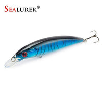 Sealurer Floating Wobbler Laser Minnow Fishing Lure 11Cm 13.5G Artificial-Shop1513314 Store-E-Bargain Bait Box