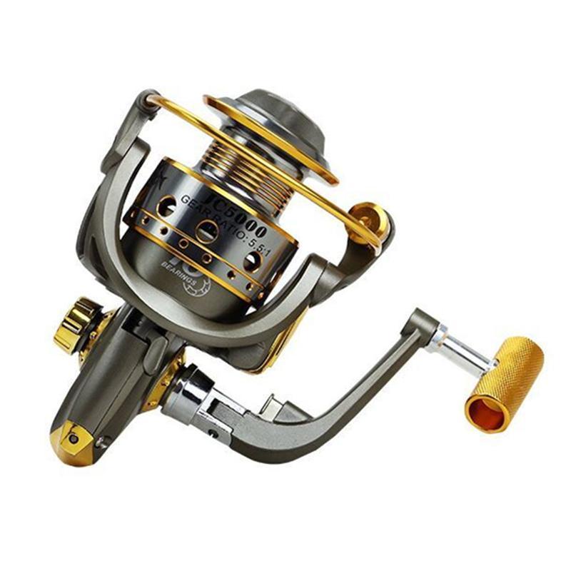 Seamless Metal Reel Sea Fishing Lure Carp Reel Olta Makaralar 5.5:1 Gear Ratio-Spinning Reels-ArrowShark fishing gear shop Store-1000 Series-Bargain Bait Box
