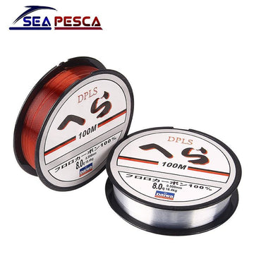 Seapesca 100M Super Strong Daiwa Nylon Fishing Line 2-40Lb Monofilament Line-SEAPESCA Fishing Store-White-0.4-Bargain Bait Box