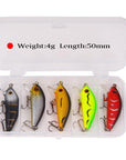 Seapesca 5Pcs/Lot Fishing Lure Minnow Crank Bait 4 Model 4.2G Floating Lure-SEAPESCA Fishing Store-A-Bargain Bait Box