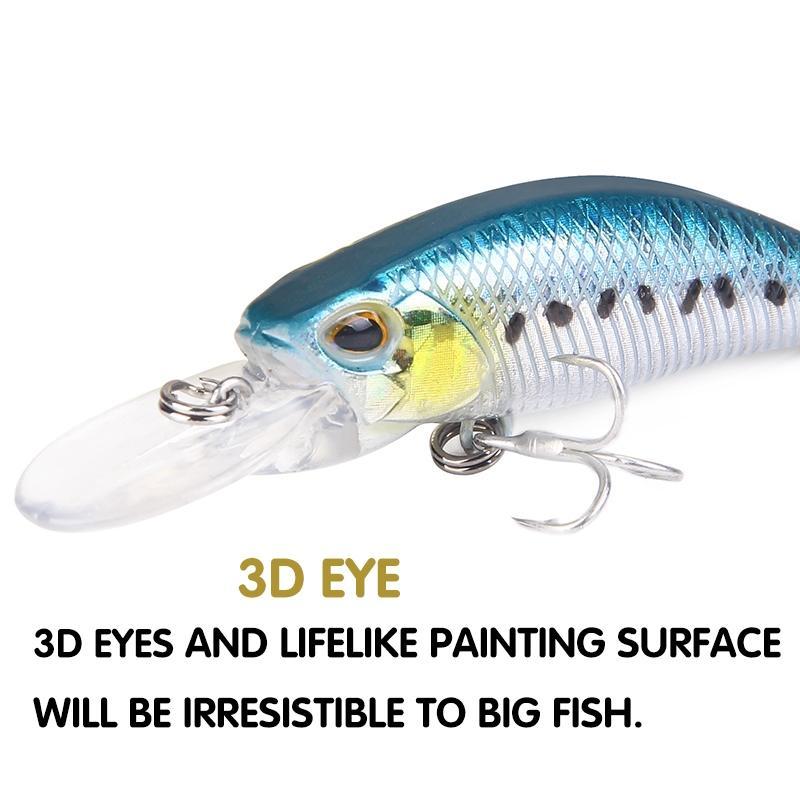 Seapesca Laser Minnow Fishing Lure 65Mm 5G Crankbaits Artificial Hard Bait Pesca-SEAPESCA Fishing Store-A-Bargain Bait Box