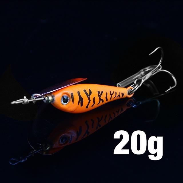 Seapesca Metal Spinner Bait 11G15G20G Spoon Fishing Lure Bass Iscas-Rembo fishing tackle Store-Orange20g-Bargain Bait Box