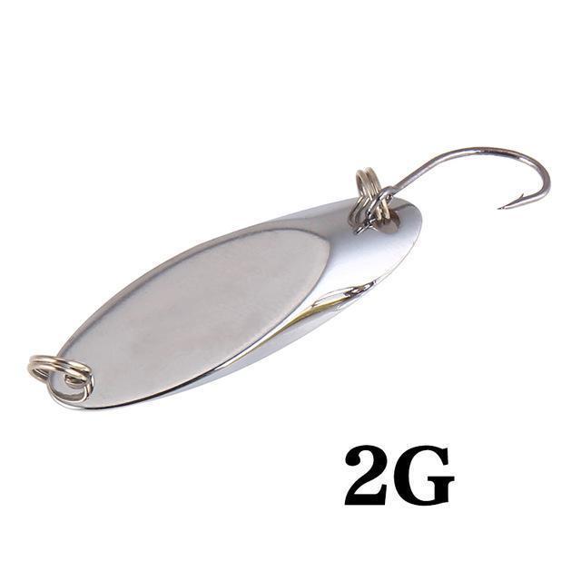 Seapesca Metal Spinner Spoon Fishing Lure Copper Hard Bait 1.5G 2G 3.5G 5G-SEAPESCA Fishing Store-E-Bargain Bait Box
