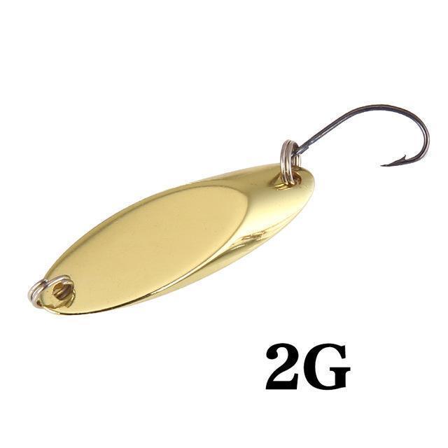 Seapesca Metal Spinner Spoon Fishing Lure Copper Hard Bait 1.5G 2G 3.5G 5G-SEAPESCA Fishing Store-F-Bargain Bait Box