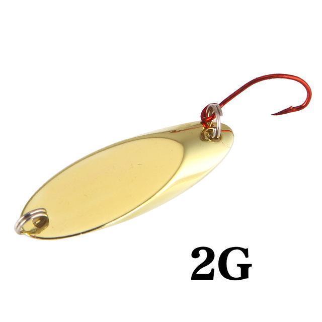 Seapesca Metal Spinner Spoon Fishing Lure Copper Hard Bait 1.5G 2G 3.5G 5G-SEAPESCA Fishing Store-H-Bargain Bait Box