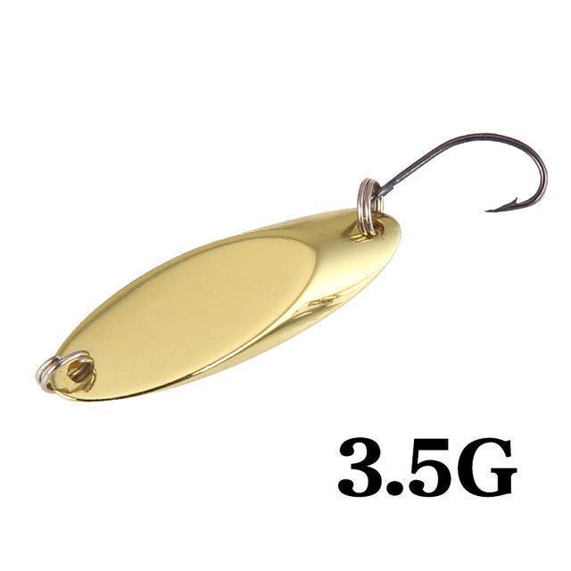 Seapesca Metal Spinner Spoon Fishing Lure Copper Hard Bait 1.5G 2G 3.5G 5G-SEAPESCA Fishing Store-J-Bargain Bait Box