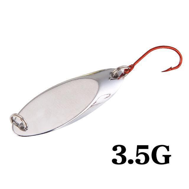 Seapesca Metal Spinner Spoon Fishing Lure Copper Hard Bait 1.5G 2G 3.5G 5G-SEAPESCA Fishing Store-K-Bargain Bait Box