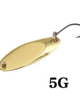 Seapesca Metal Spinner Spoon Fishing Lure Copper Hard Bait 1.5G 2G 3.5G 5G-SEAPESCA Fishing Store-N-Bargain Bait Box