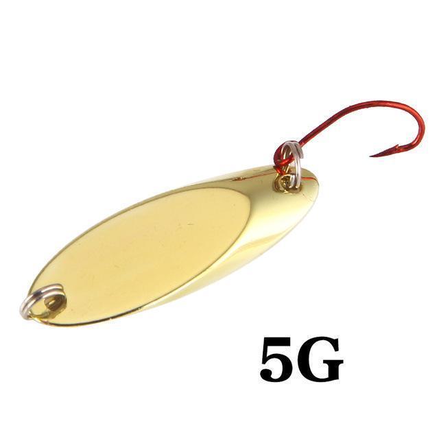 Seapesca Metal Spinner Spoon Fishing Lure Copper Hard Bait 1.5G 2G 3.5G 5G-SEAPESCA Fishing Store-P-Bargain Bait Box
