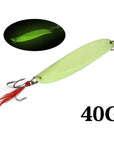 Seapesca Metal Spinner Spoon Fishing Lure Hard Baits 7G-40G Luminous Sequins-SEAPESCA Fishing Store-Luminous 40g-Bargain Bait Box
