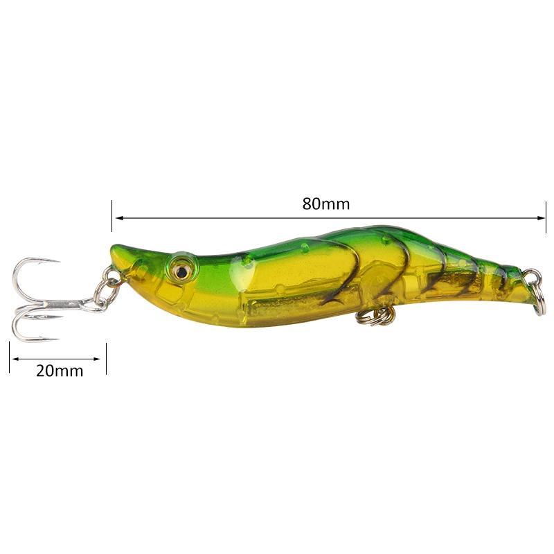 Seapesca Minnow Fishing Lure Shrimp Lure 80Mm 15.5G Squid Jigs Lures Bass Hard-SEAPESCA Fishing Store-A-Bargain Bait Box