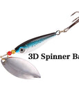 Seapesca Spinner Bait Fishing Lure Bait 11G 15G 20G Bass Baits Fishing Hooks-SEAPESCA Fishing Store-Orange 11g-Bargain Bait Box