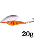 Seapesca Spinner Bait Fishing Lure Bait 11G 15G 20G Bass Baits Fishing Hooks-SEAPESCA Fishing Store-Orange 20g-Bargain Bait Box