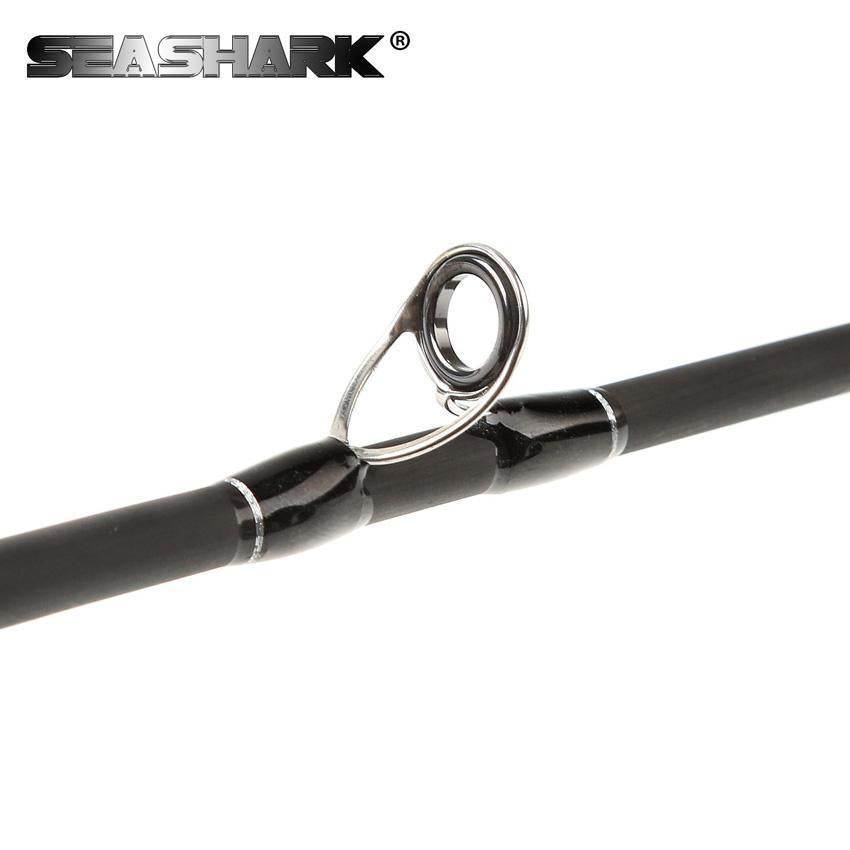 Seashark Spinning Rod Casting Fishing Rod 2.1M 2.4M 2.7M 3.0M 4 Sections Power M-Spinning Rods-SEA SHARK OUTDOOR ADVENTURE CLUB-Black-2.1 m-Bargain Bait Box