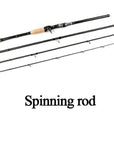 Seashark Spinning Rod Casting Fishing Rod 2.1M 2.4M 2.7M 3.0M 4 Sections Power M-Spinning Rods-SEA SHARK OUTDOOR ADVENTURE CLUB-Black-2.1 m-Bargain Bait Box