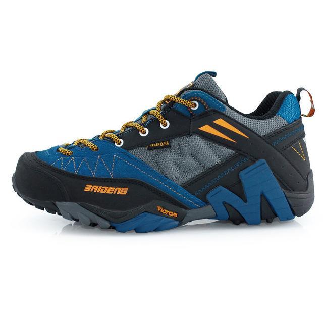 Sexemara Waterproof Hiking Shoes Men Sneakers Leather Outdoor Mens Sport-Adventurers Store-Blue-7-Bargain Bait Box