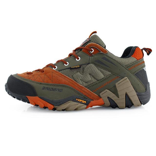 Sexemara Waterproof Hiking Shoes Men Sneakers Leather Outdoor Mens Sport-Adventurers Store-Orange-7-Bargain Bait Box