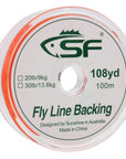 Sf Braided Fly Fishing Trout Salmon Line Backing Line 20 Lb100 M/Spool Orange-SF Store-Bargain Bait Box