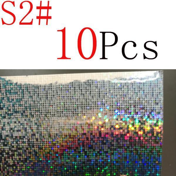 Shared With Fish 10Pcs Adhesive Holographic Tape Reflective Tapes Decoration-Holographic Stickers-Bargain Bait Box-S2 10Pcs-Bargain Bait Box
