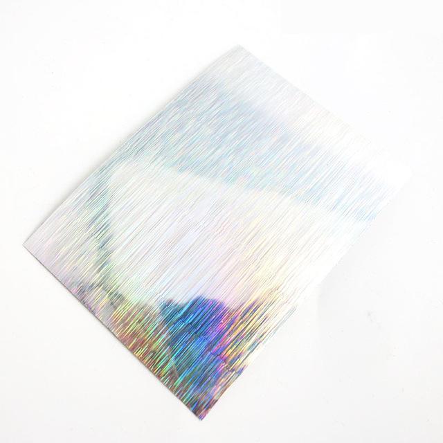 Shared With Fish 20Pcs Adhesive Holographic Tape Reflective Tapes Decoration-Holographic Stickers-Bargain Bait Box-SJ84 SILVER-Bargain Bait Box
