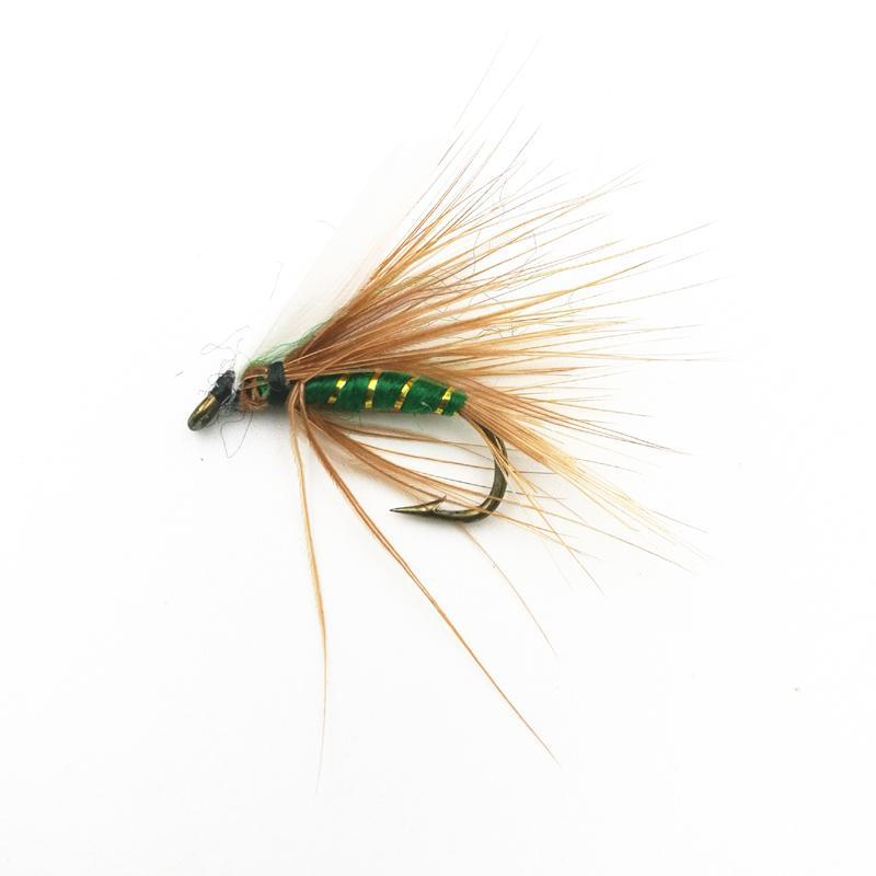 Shared With Fish 5Pcs\Lot Green Quill Dry Fly May Fly Nymph For Fly Fishing-Flies-Bargain Bait Box-Bargain Bait Box