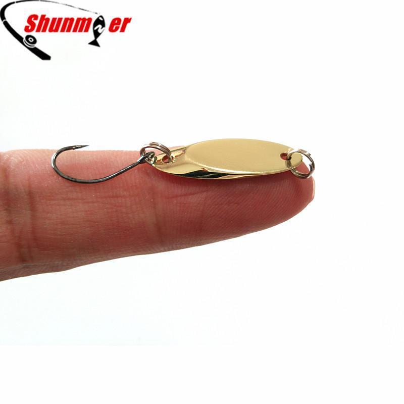 Shunmier 1.5G 2G 3.5G 5G Fishing Copper Spoon Metal Lure Pesca Peche Tackle Carp-SHUNMIER Official Store-silver-Bargain Bait Box