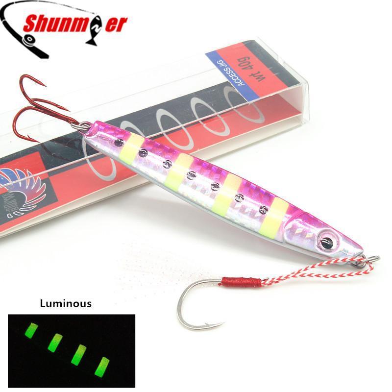 Shunmier 1Pcs 25G 40G 60G Metal Jig Fishing Lure Peche Pesca Jigging Lures-SHUNMIER Official Store-25G-Bargain Bait Box