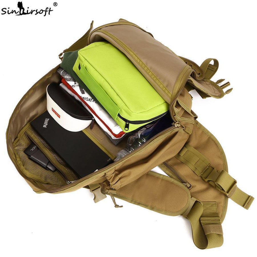 Sinairsoft 14 Inches Laptop Backpacks Single Sling Molle Waterproof-LYemersongear Luggage Store-BK-Bargain Bait Box