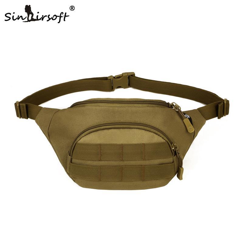 Sinairsoft Tactical Molle Bag Waterproof Waist Bag Fanny Pack Climbing Hiking-SINAIRSOFT Official Store-BK-Bargain Bait Box