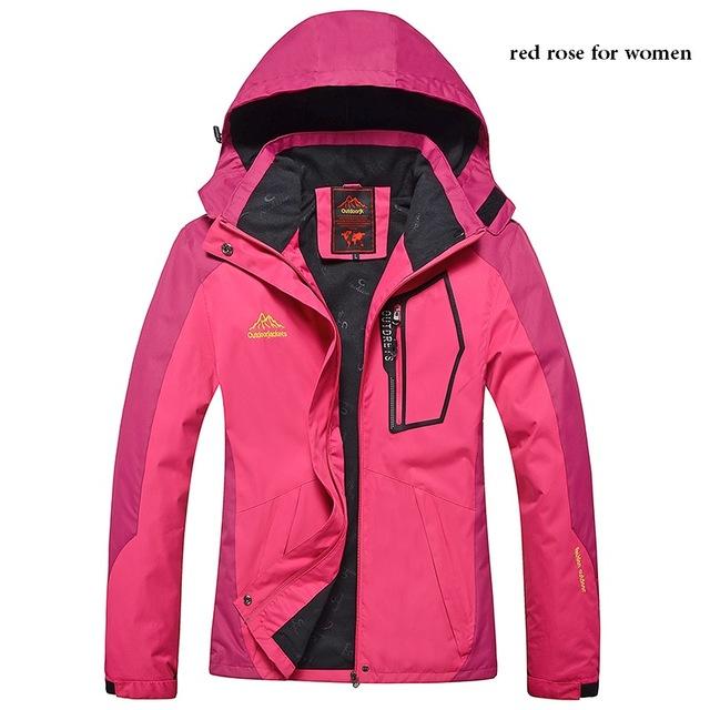 Single Layer Women Jacket Windbreaker Waterproof Jacket Fishing-Jackets-Bargain Bait Box-women red rose-L-Bargain Bait Box