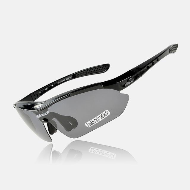 Sireck Polarized Sport Sunglasses Fishing Glasses Eyewear Men Women UV400 Black