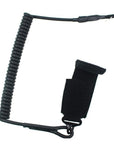 Sling Tactical Pistol Elastic Lanyard Spring Retention Rope Keychain Camping-B. M. Store-Black-Bargain Bait Box