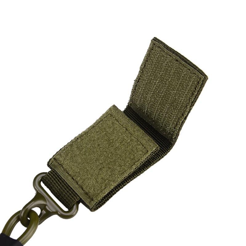 Sling Tactical Pistol Elastic Lanyard Spring Retention Rope Keychain Camping-B. M. Store-Green-Bargain Bait Box