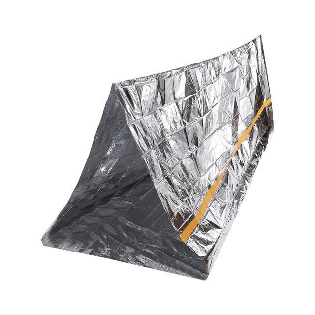 Sliver Portable Survival Kit Emergency Shelter Tent Waterproof Outdoor Rescue-Charles Store-Bargain Bait Box