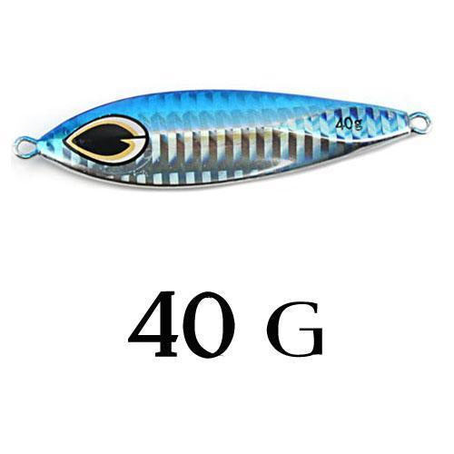 Slow Jig Lead Fish Lure 40G Metal Jigs 7Cm Slow Jigging Lures 8 Color 1Pcs/Lot-Shop2800224 Store-Blue-Bargain Bait Box
