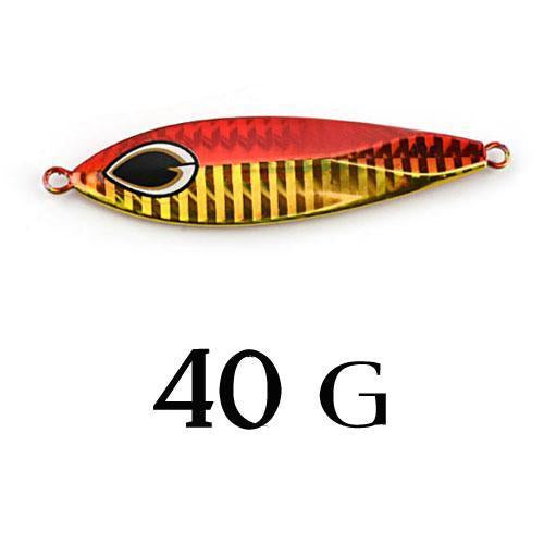 Slow Jig Lead Fish Lure 40G Metal Jigs 7Cm Slow Jigging Lures 8 Color 1Pcs/Lot-Shop2800224 Store-Orange-Bargain Bait Box