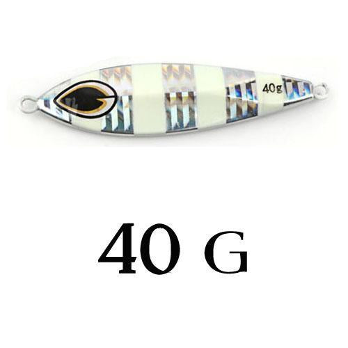 Slow Jig Lead Fish Lure 40G Metal Jigs 7Cm Slow Jigging Lures 8 Color 1Pcs/Lot-Shop2800224 Store-White-Bargain Bait Box