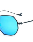 Small Frame Retro Sun Glasses For Men Brand Design Polygon Sunglasses Women-Sunglasses-runbird Official Store-Blue Frame Blue-Bargain Bait Box
